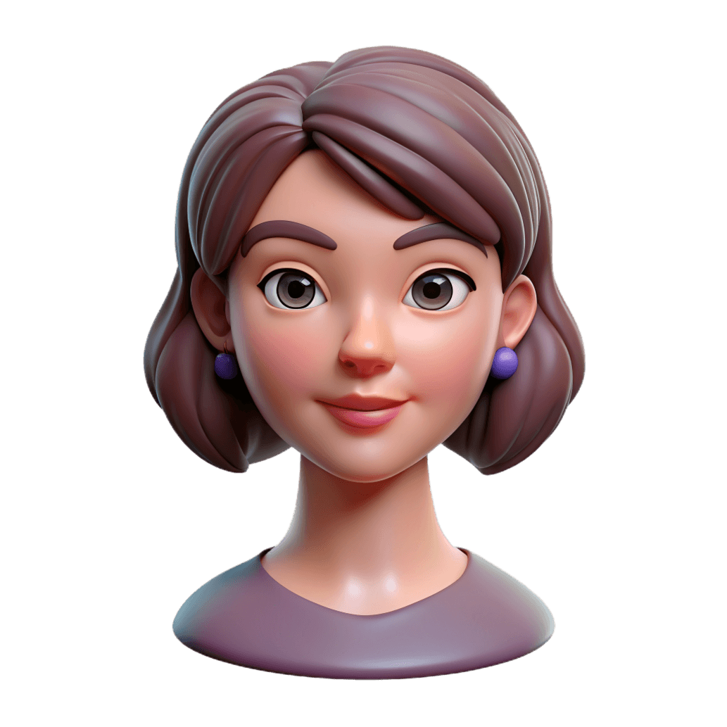 3d model of a woman manequin head